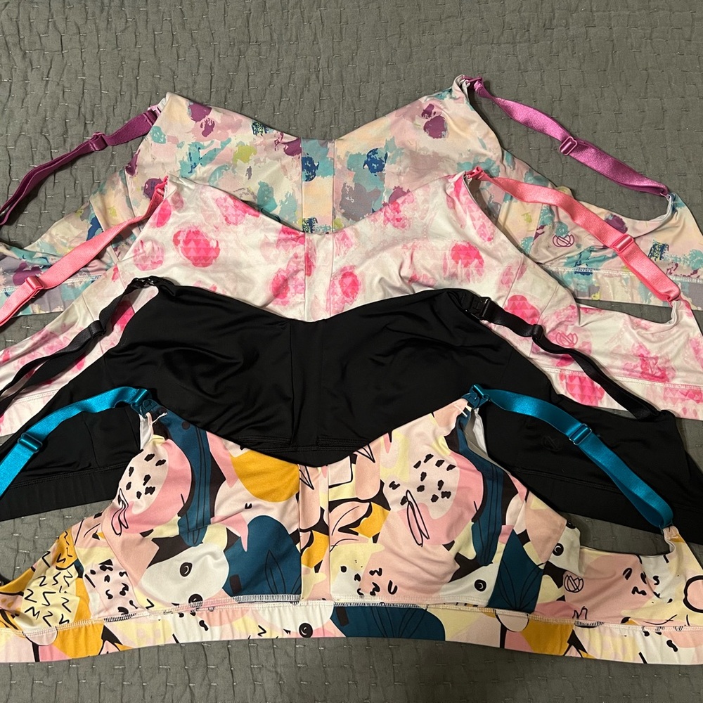 Bundle (set of 4) Ollie Gray Nursing/Pumping Bras XL